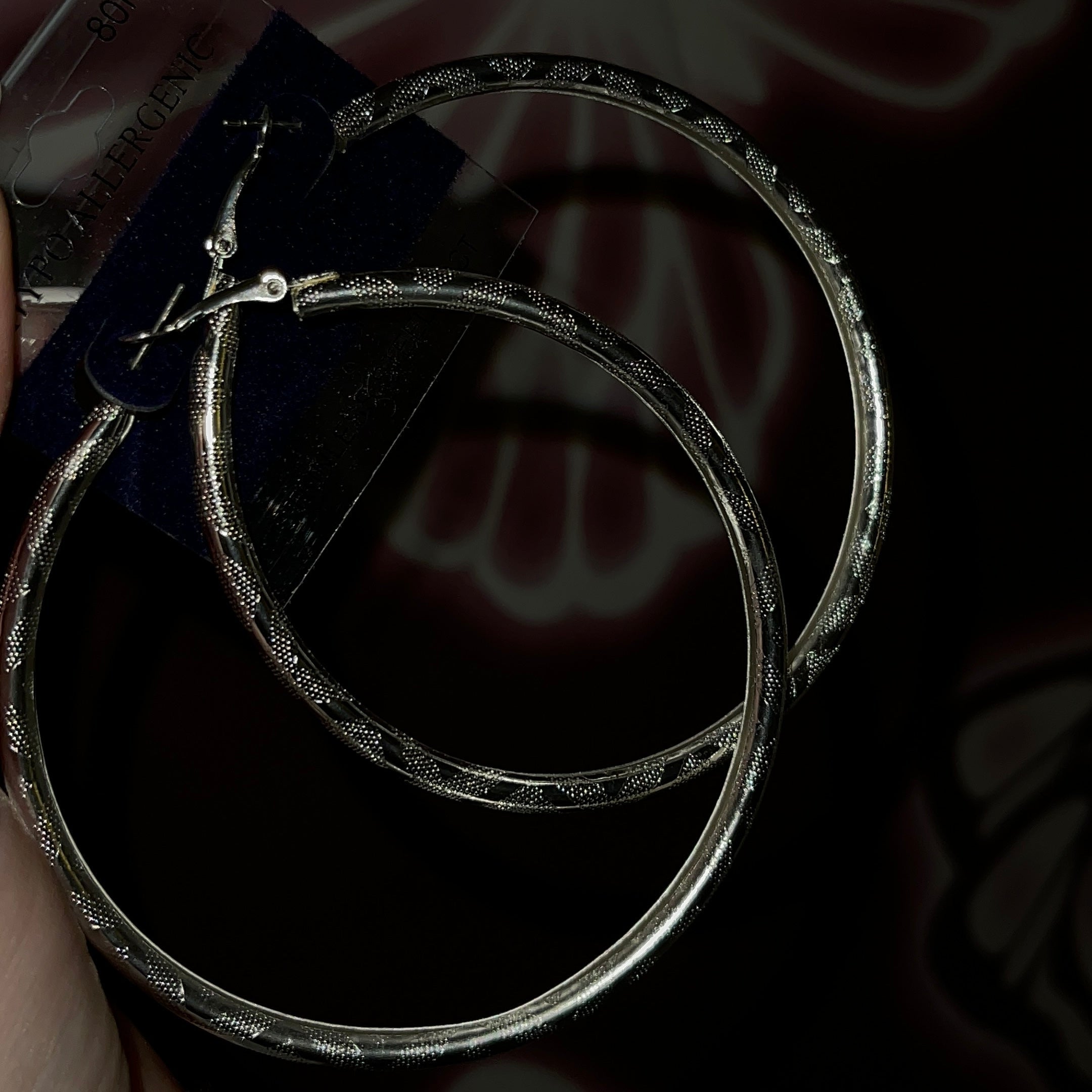 Silver Hoops
